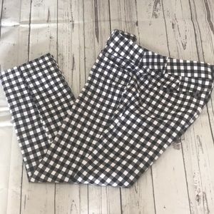 Loft Marisa Style Gingham Slacks